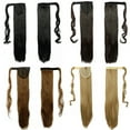 thumbnail image 2 of Happydeer Women Girl Long Straight Wavy Ponytail Wigs Clip in Pony Tail Hair Extensions, 2 of 12