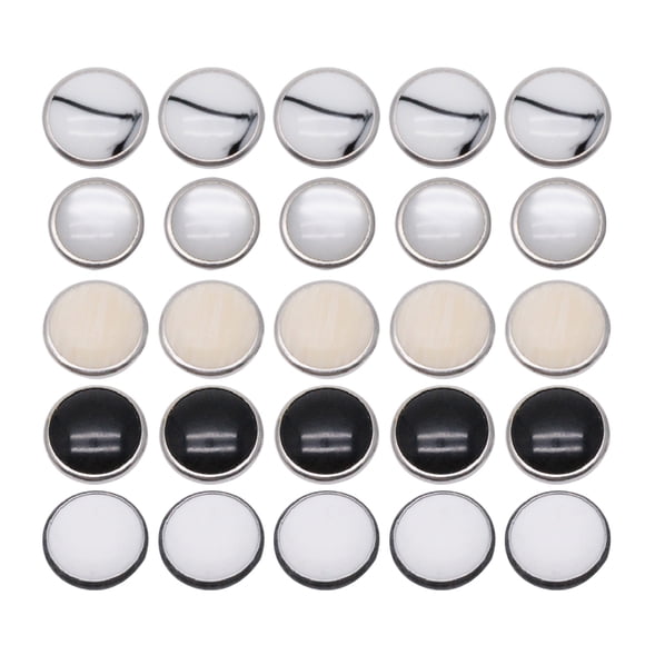MasteelfCA 50pcs Metal Press Stud Clothes Snap Fastener Sewing Fastener Clothing Accessories Press Button (Random Style)