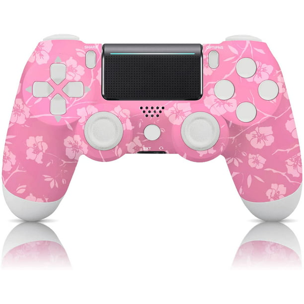 underskud skygge Arthur SPBPQY Wireless Controller Compatible with PS4/Slim/Pro/PC with Upgraded  Joystick/Double Shock, Pink - Walmart.com