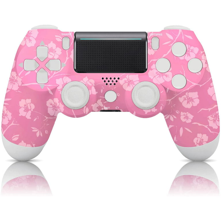 Dotpet Wireless Controller with PS4/Slim/Pro,Remote Controller with Playstation with Joystick 1000mAh(Pink) - Walmart.com