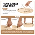 thumbnail image 4 of Cesta de pícnic StBoo para 2 personas con mesa de vino Willow, 4 of 7