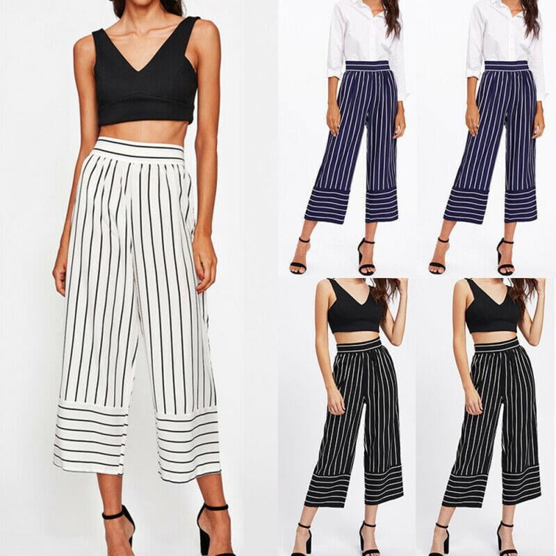 striped summer pants