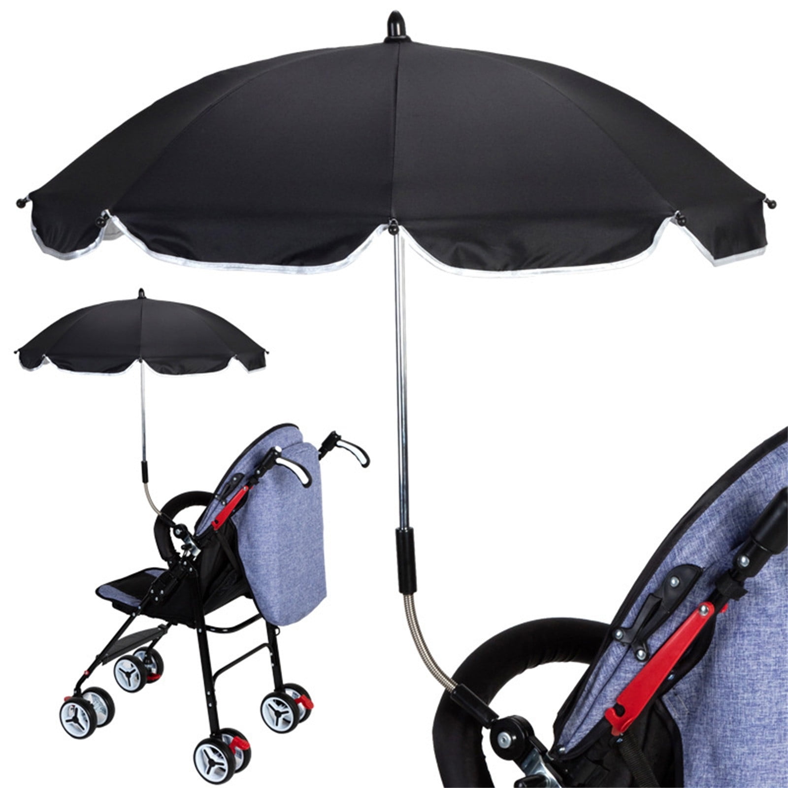 Misleidend marge verkoper Baby Stroller Cover Parasol For Sun Rain Protection UV Rays Outdoor  Umbrella - Walmart.com