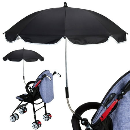 

nsendm For Sun Parasol Cover Stroller Umbrella Baby Rain Outdoor Rays Baby Care Girl Hats Babyproducts Black One Size