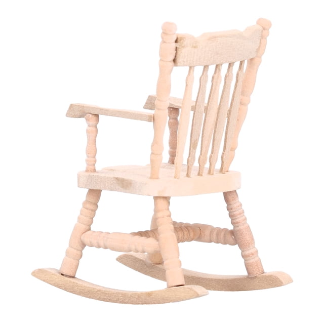 Filfeel Miniature Rocking Chair, Dollhouse Rocking Chair, Vivid Design For Children Home Playing Baby