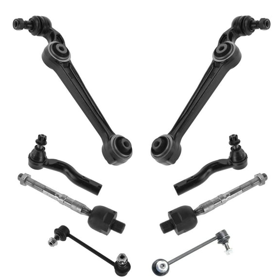 TRQ 8 pc Steering & Suspension Kit Control Arms Sway Links Tie Rods for Mazda 6 PSA59098