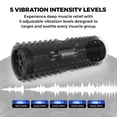 thumbnail image 3 of Nordic Lifting Vibrating Foam Roller – 5-Speed Deep Tissue Back Roller for Muscle Massage & Recovery- Black, 3 of 9