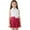 Hot Pink, variant on Toddler Girls 2 Piece Preppy Outfit Flower Decoration Sleeveless Shirt and Pleated Skirt Set School Uniform