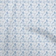 thumbnail image 1 of oneOone Cotton Poplin Medium Blue Fabric Leaves Sewing Craft Projects Fabric Prints By Yard 56 Inch Wide, 1 of 5