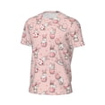 thumbnail image 6 of Wukai Easter Rabbit Print Men's Short-Sleeved Mesh T-Shirt,Quick-Dry Short Sleeve Workout T-Shirt-Small, 6 of 8