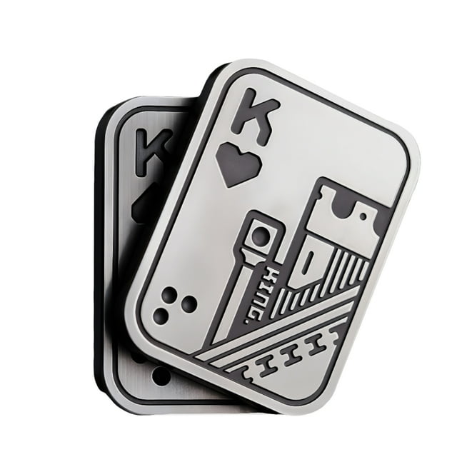 B-Qtech Metal Fidget Slider, Tactile Poker Roller for Adults, Stress Relief & Focus Gift