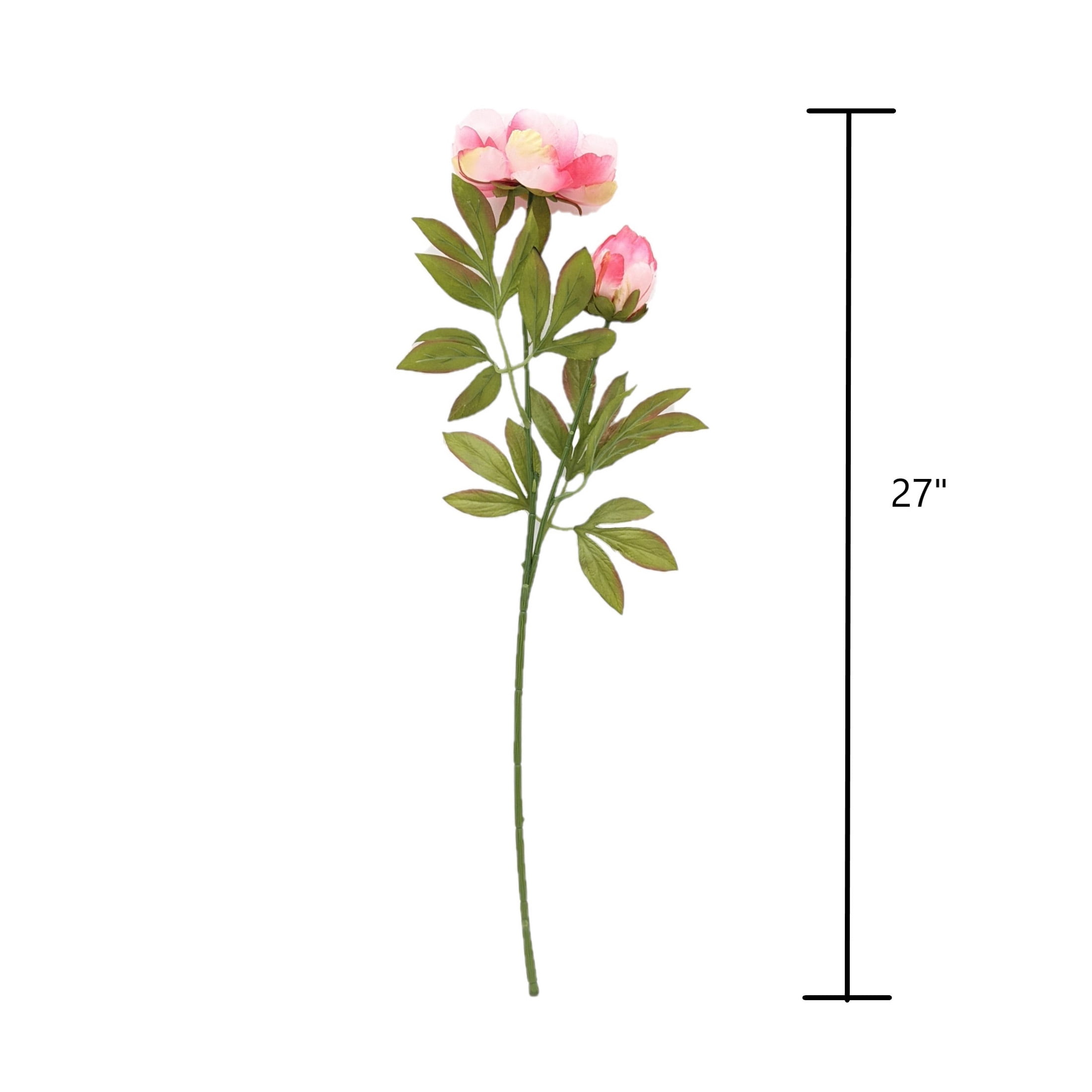 Mainstays 27" Tall Artificial Pink Peony Flower Indoor Stem