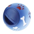 thumbnail image 6 of Dog Treat Dispenser Ball Slow Feeding Interactive Puzzle Dog Toy Adjustable Chewing Puppy Puzzle Ball Toy Teeth Training Ball for Pet[Blue M 11cm/4.3in Diameter], 6 of 8