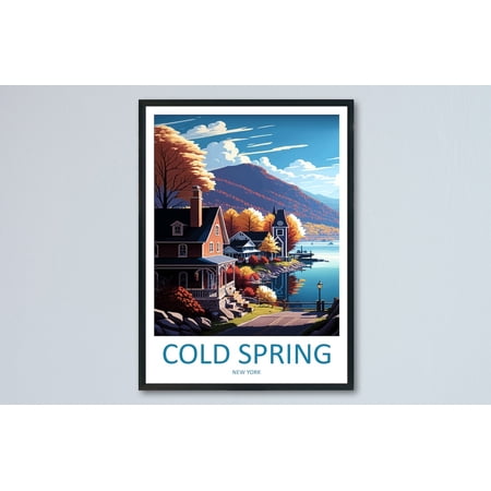Cold Spring New York Hudson Valley Travel Scenic Decorative Interior Wall Art Poster