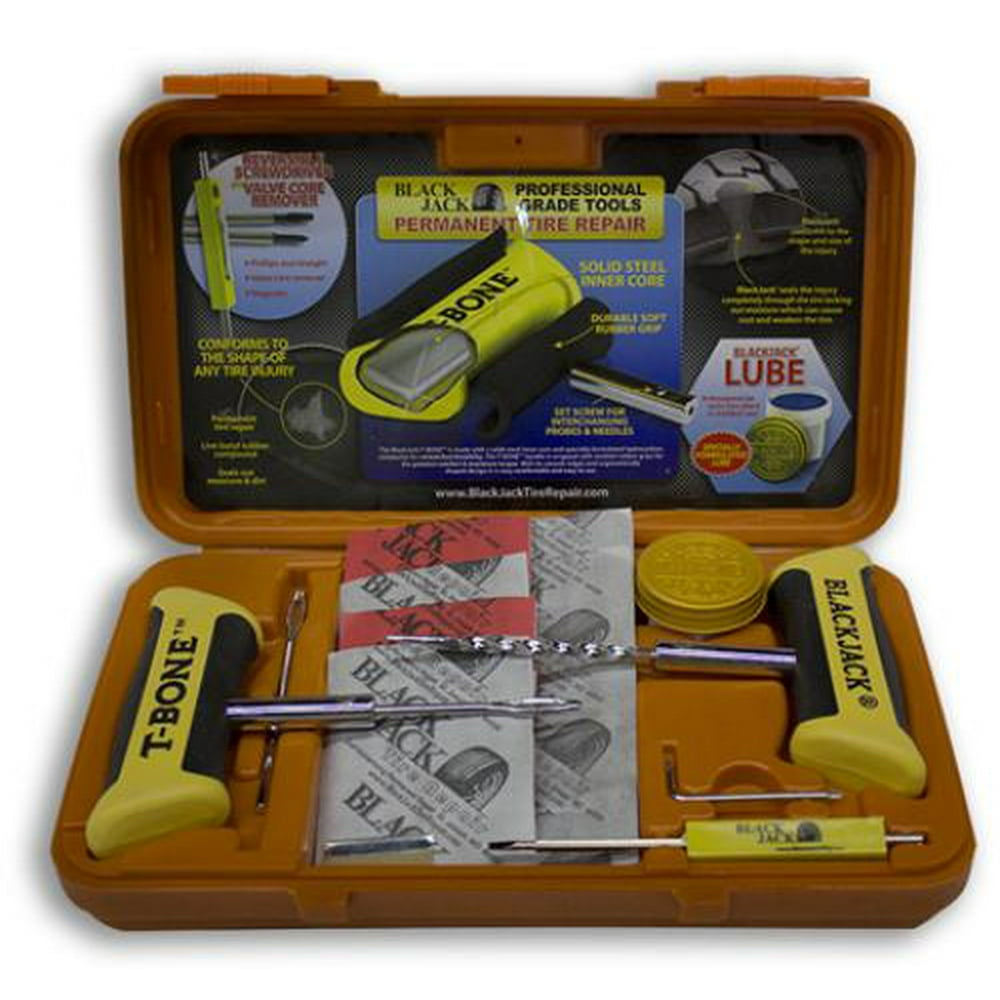 Blackjack Tire Supplies Inc KT3300 Tbone Tire Repair Kit Orange Case