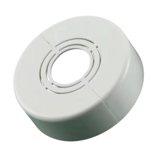 Cubierta de escudo Placa de escudo redonda Cubierta de tubería de agua ajustable Decorativa Blanco M