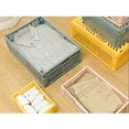 thumbnail image 3 of 5 Pack Mini Plastic Baskets for Organizing and Storage, Collapsible Space Saving Crates, Office Desk Drawer Organizer, Foldable Storage Bins for Household Organizing, 5.9 x 3.8 x 2.2 in, 3 of 8