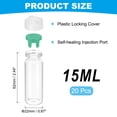thumbnail image 2 of Uxcell Clear Glass Sample Vials, Liquid Bottles 20pack Green 15ml, 2 of 7