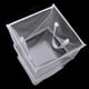 thumbnail image 1 of Cesta de la ropa BLESIY plegable para colada almacenamiento Blanco 33cmx33cmx66cm, 1 of 8