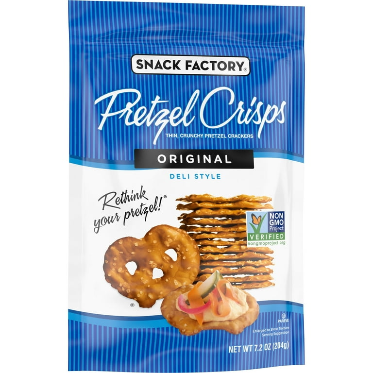 パイレックス/ORIGINAL4P/BAKERS /USA CORNING/ Snack Factory Pretzel Crisps Original Thin Salted 7.2 oz