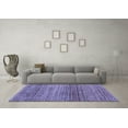 thumbnail image 3 of Ahgly Company Machine Washable Indoor Rectangle Oriental Blue Modern Area Rugs, 3' x 5', 3 of 4