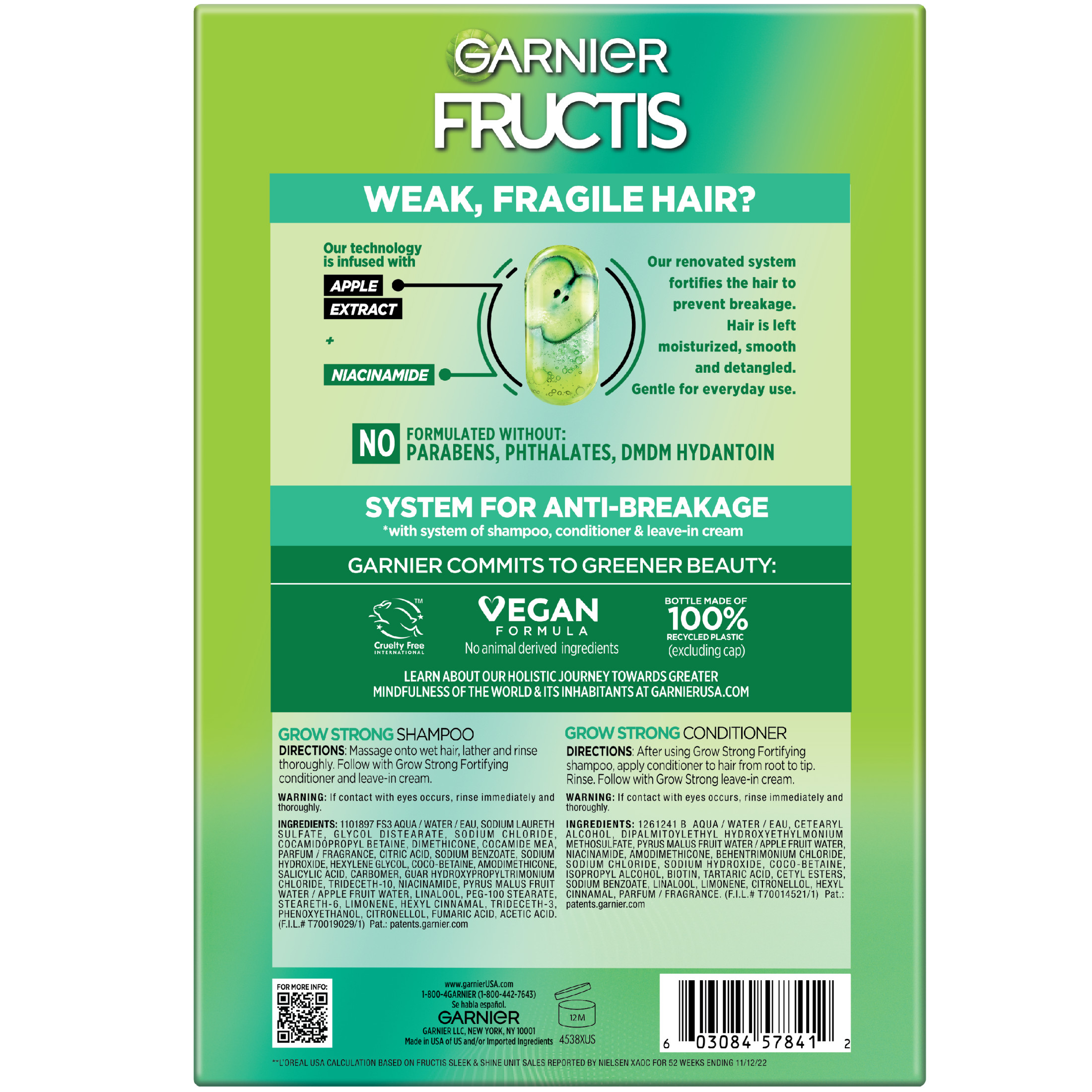 Garnier Fructis Grow Strong Shampoo & Conditioner Kit photo 4