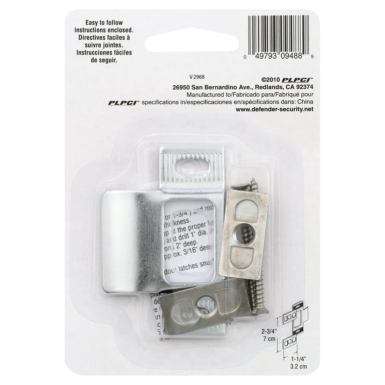 Adjustable Door Strike, 2 Piece, Chrome Plated - Walmart.com