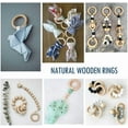thumbnail image 6 of 100 PCS Unfinished Natural Wooden Rings for Crafts, Wood Rings for DIY, Pendant Connectors, Jewelry Making, Macrame Supplies$$, 6 of 6