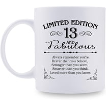 13th Birthday Gifts for Boys Girls - 11 oz Coffee Mug - 13 Year Old Present Ideas for Son Daughter Grandson Granddaughter Brother Sister Friend (13th Birthday Gift)