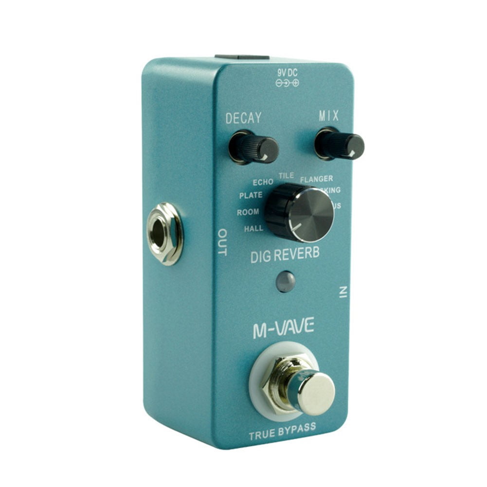 Professional For M-VAVE DIG REVERB Digital Guitar Effect Pedal 9 Reverb Types