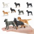 thumbnail image 2 of Set de figuras de perro realista, 7 piezas, PVC con pastor y rottweiler, 2 of 2
