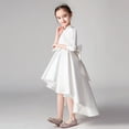 thumbnail image 3 of Conjunto de princesa de dos piezas de manga larga, vestido infantil largo irregular, 3 of 4