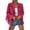 A1#Wine822, variant on Women's Fringe Blazer Notched Lapel Long Sleeve Western Style Jacket for Ladies