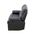 thumbnail image 2 of Semi PU and PVC 3-Seat Sofa - Modern Sofa with Intelligent Functions, Solid Wood Frame, and High-Quality Sponge for Living Room, 2 of 12