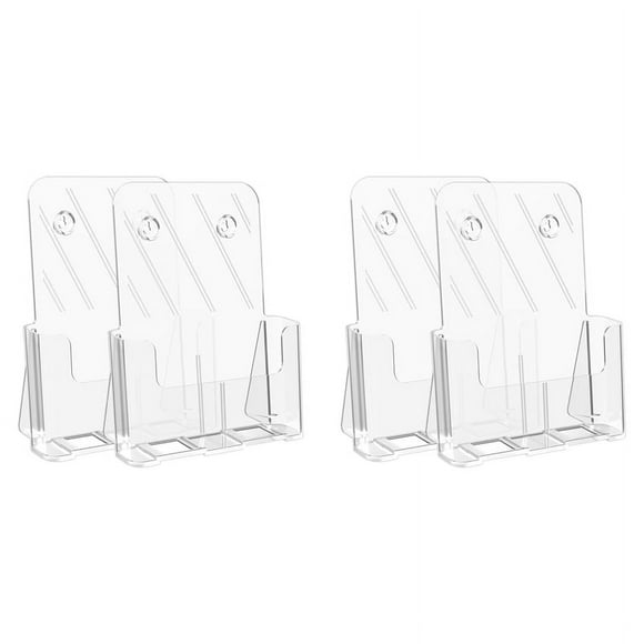 Soporte para Folletos 8,5 X 11 Soporte para ExhibicióN de Folletos Soportes para Folletos de AcríLico Soporte para ExhibicióN de Folletos Transparente, 4 Paquetes