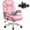 Pink, variant on PUKAMI Heavy Duty Big and Tall Office Chair 500lbs,High Back PU Leather Executive Desk Chair