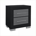 thumbnail image 2 of Elsa Two-Toned Black & Grey Nightstand with Storage Drawer, 2 of 6
