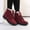 Red, variant on BXJX Womens Mid-Calf Boots, Slip Resistant Thermal Fleece-Lined Lace-Up Winter Shoes Black Size 10