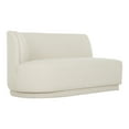 thumbnail image 2 of Moe's Home Collection Yoon Fabric Upholstered Left 2-Seater Sofa in Sweet Cream, 2 of 4