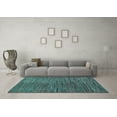 thumbnail image 3 of Ahgly Company Indoor Rectangle Abstract Light Blue Modern Area Rugs, 2' x 3', 3 of 4