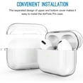 thumbnail image 4 of Valkit Clear Case for Airpods Pro Soft TPU Protective Case for Airpod Pro 1st Gen with Keychain [Front Led Visible], 4 of 6