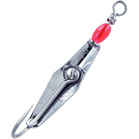 UPC: 0046837001117 | Clark James Clarkspoon Size 2/0 Stainless with Red Bead 00RBMS  Fishing Spoons