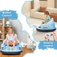 thumbnail image 5 of Jojoka 12V Kids Ride On Bumper Car with Remote Control, Battery Powered Electric Fun Toys for Toddler with LED Lights & 360 Degree Spin, Music for 18 Month-6 Years Boys & Girls, Blue, 5 of 7