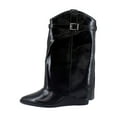 thumbnail image 2 of Madden Girl Jjoe Women's Boots Black Shiny Size 6.5 M, 2 of 8