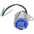 thumbnail image 4 of MPH Speedometer, Retro  Style Speedometer Waterproof High Accuracy with LED Indicator for Motorbike for Motorcycle Modification, 4 of 8