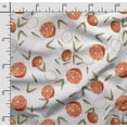 thumbnail image 2 of Soimoi Watercolor Fruit Print,Cotton Poplin, Sewing Fabric Sold by The Yard 42 Inch Wide,Sewing Craft Quilting/Quilt Making Fabric, Brown, 2 of 5