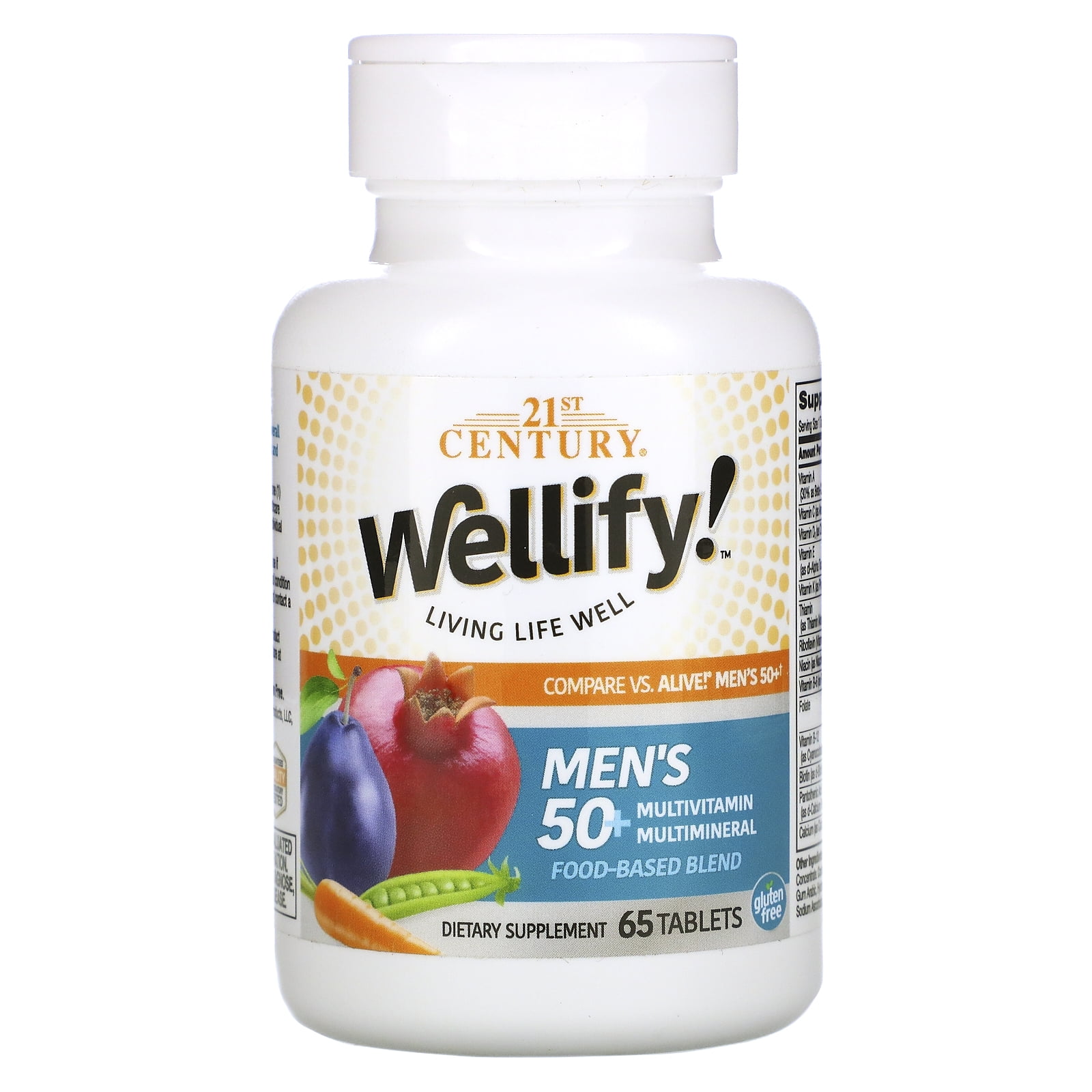 21st Century Wellify, Men's 50+ Multivitamin Multimineral, 65 Tablets