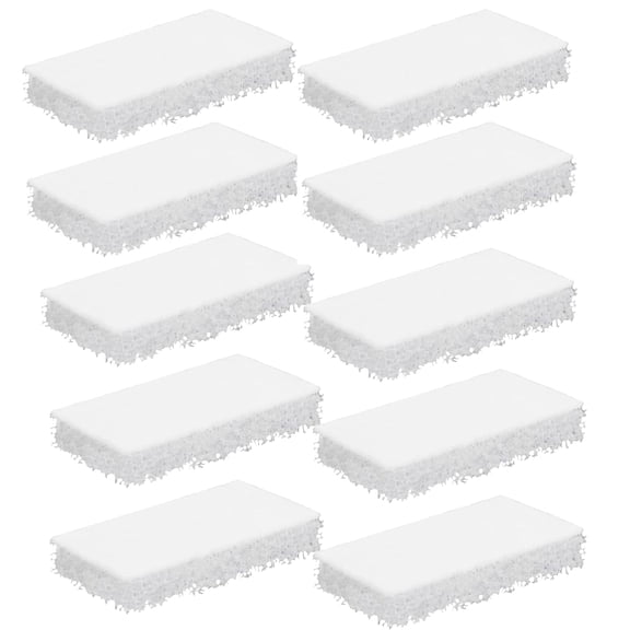 Qzbhct 10 Pcs Bio Sponge White Foam Filter Pads for Fluval Betta Premium Aquarium 2.6 Gallon Filtration Systems
