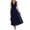 Navy, variant on Sleeveless Maxi Dress V Neck Smocked High Waist Flowy A-Line Long Dress Casual Summer Sun Dress (No Pockets)