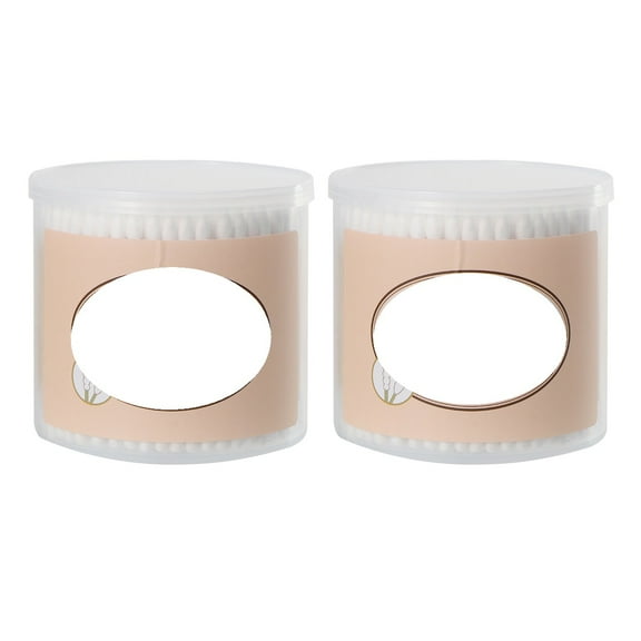 ULTNICE Cotton Swabs for Cleaning with Gentle Absorbent Material 300 Pieces per Box 2 Boxes White Color